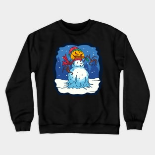 snowman illustration Crewneck Sweatshirt